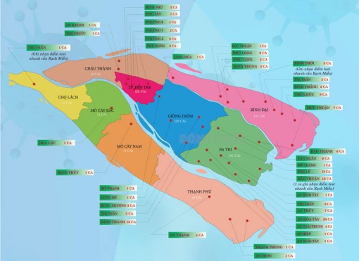 [Infographics] Thông tin dịch Covid-19 tại Bến Tre, ngày 17-7-2021