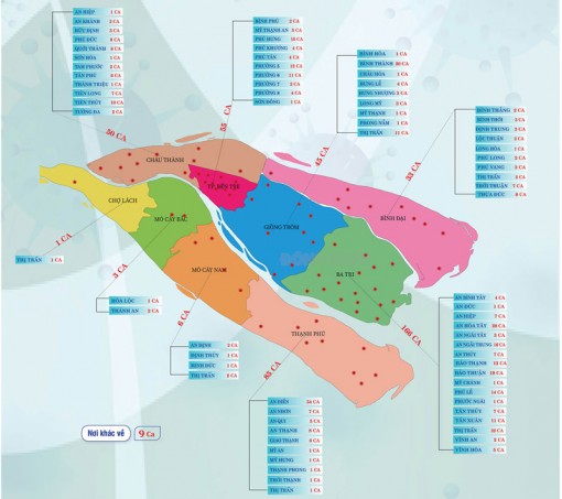 [Infographics] Thông tin dịch Covid-19 tại Bến Tre, ngày 24-7-2021