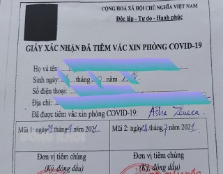Khắc phục tình trạng ghi thiếu tên vắc-xin trong giấy xác nhận tiêm chủng