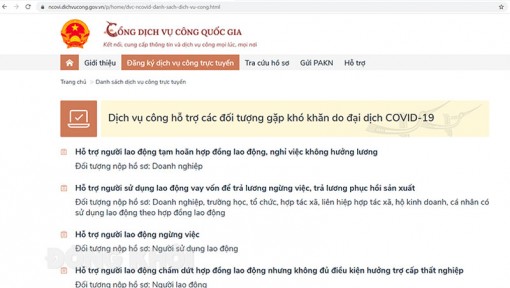 Cung cấp 5 dịch vụ công trực tuyến hỗ trợ người lao động Cung cấp 5 dịch vụ công trực tuyến hỗ trợ người lao động