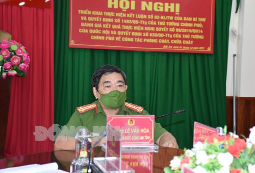 Hội nghị trực tuyến công tác đảm bảo an toàn phòng cháy chữa cháy