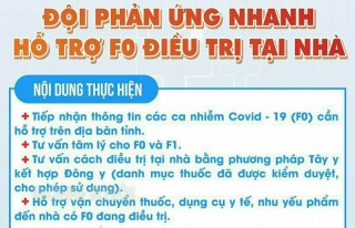 Ðội phản ứng nhanh hỗ trợ F0 điều trị tại nhà