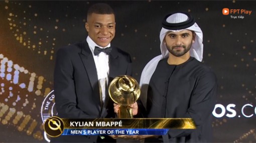 Vượt Ronaldo và Messi, Mbappe giành Globe Soccer Awards 2021