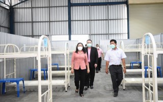 Bàn giao khu cách ly tạm thời cho công nhân lao động Khu công nghiệp An Hiệp