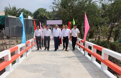 Khánh thành cầu liên xã Thành Triệu - Quới Thành