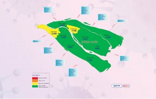 [Infographics] Thông tin dịch Covid-19 tỉnh Bến Tre, ngày 6-2-2022
