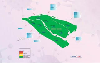 [Infographics] Thông tin dịch Covid-19 tỉnh Bến Tre, ngày 14-2-2022