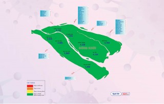 [Infographics] Thông tin dịch Covid-19 tỉnh Bến Tre, ngày 22-2-2022