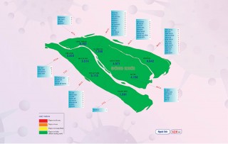 [Infographics] Thông tin dịch Covid-19 tỉnh Bến Tre, ngày 24-2-2022