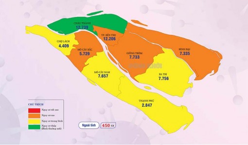 [Infographics] Thông tin dịch Covid-19 tỉnh Bến Tre, ngày 17-3-2022