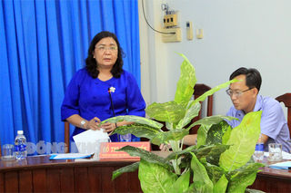 Đoàn kiểm tra 380 tỉnh làm việc với Ban Thường vụ Huyện ủy Mỏ Cày Nam