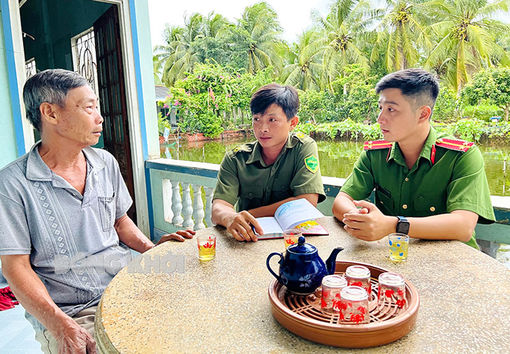 Công an viên nhiệt huyết với công việc