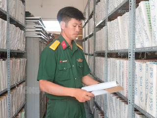 Đại úy Nguyễn Thanh Bình tận tụy, nhiệt huyết với công việc