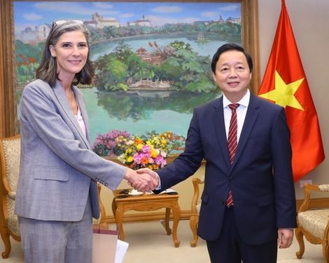 Phó thủ tướng Trần Hồng Hà tiếp Giám đốc USAID và Trưởng đại diện UNDP