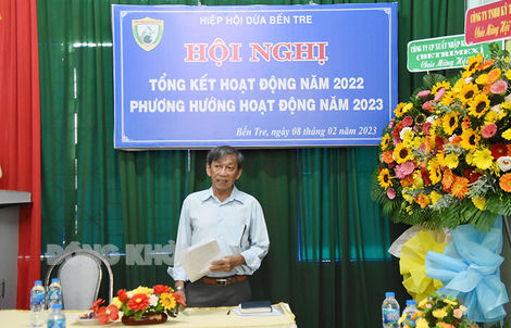 Hiệp hội Dừa Bến Tre tổ chức hội nghị tổng kết hoạt động năm 2022