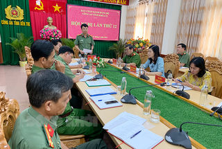 Đảng ủy Công an tỉnh tổ chức Hội nghị Ban Chấp hành lần thứ 12