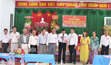 Đại hội đại biểu Hội Nông dân xã Vĩnh Hòa lần thứ XI, nhiệm kỳ 2023 - 2028