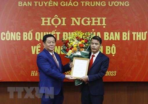 Ông Vũ Thanh Mai giữ chức Phó trưởng ban Tuyên giáo Trung ương