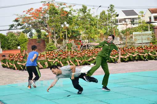 Khai mạc Hội thi điều lệnh, bắn súng, võ thuật Công an tỉnh lần thứ VI năm 2023