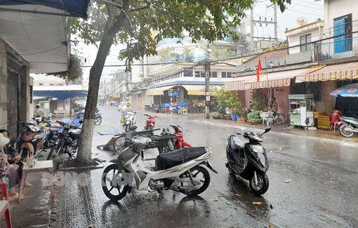 Có nơi mưa vừa và mưa to