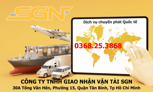 Dịch vụ vận tải hàng hoá quốc tế SGN Express