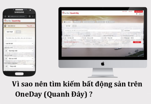 Những lý do mà bạn nên tìm kiếm bất động sản trên OneDay (Quanh Đây)