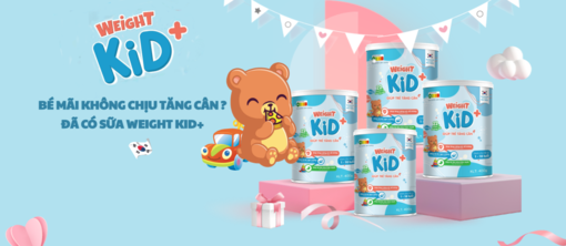 Sữa tăng cân cho bé Weight Kid, đã tốt nay còn tốt hơn với Weight Kid+