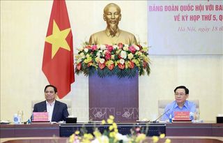 Đảng đoàn Quốc hội và Ban Cán sự Đảng Chính phủ họp chuẩn bị cho Kỳ họp thứ 5, Quốc hội khóa XV