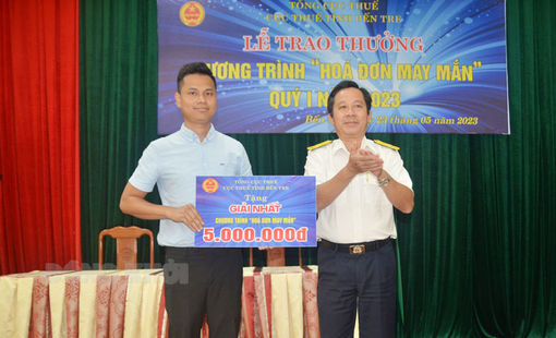 Trao thưởng “Hóa đơn may mắn” quý I-2023