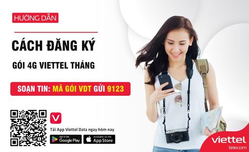 Cách đăng ký 4G Viettel tháng nhận ưu đãi 8GB data/ngày tại Viettel data Cách đăng ký 4G Viettel tháng nhận ưu đãi 8GB data/ngày tại Viettel data