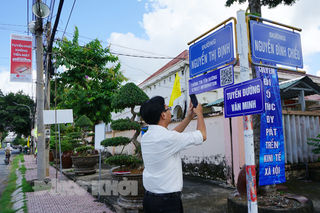 Thị trấn Bình Đại số hóa thông tin tuyến đường qua địa bàn