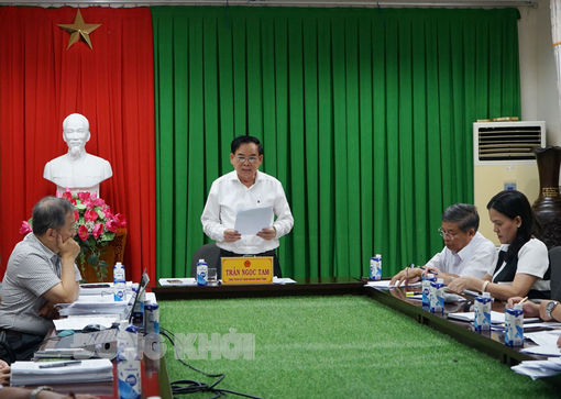 Kiểm tra tiến độ Dự án tu bổ di tích đình Phú Lễ và di tích Nguyễn Đình Chiểu