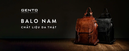 Balo da nam thương hiệu Gento, chất lượng, đẳng cấp và tiện dụng