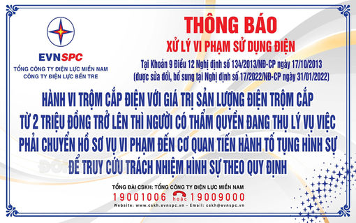 Những điều cần biết về xử lý hành vi trộm cắp điện