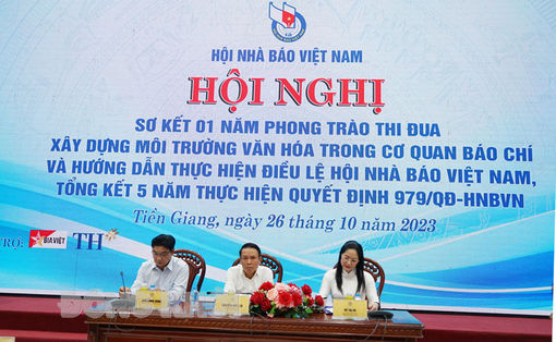 Hội Nhà báo Việt Nam sơ kết 1 năm phong trào thi đua xây dựng môi trường văn hóa trong cơ quan báo chí