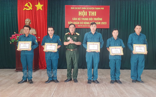 Thạnh Phú bế mạc Hội thi Trung đội trưởng dân quân cơ động giỏi năm 2023 Thạnh Phú bế mạc Hội thi Trung đội trưởng dân quân cơ động giỏi năm 2023
