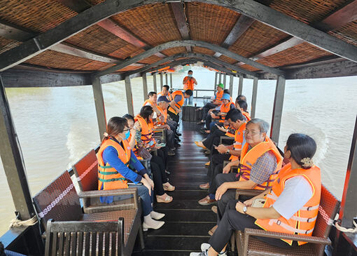 Khảo sát đường tour đò chèo du lịch phía Nam TP. Bến Tre