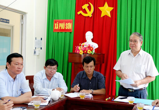 Ban Tuyên giáo Tỉnh ủy làm việc với Đảng ủy xã Phú Sơn