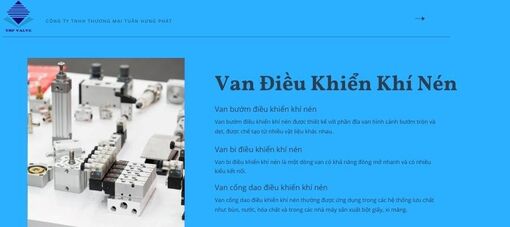 Các loại van điều khiển khí nén công nghiệp - VanNhapKhau THP