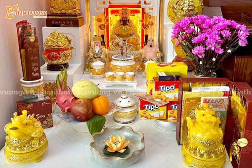 Cách bài trí trên bàn thờ Thần Tài Ông Địa - Mua bàn thờ Thần Tài ở đâu? Cách bài trí trên bàn thờ Thần Tài Ông Địa - Mua bàn thờ Thần Tài ở đâu?