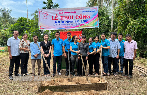 Hội Từ thiện Hạt Phù Sa khởi công 2 căn nhà tình thương tại huyện Chợ Lách