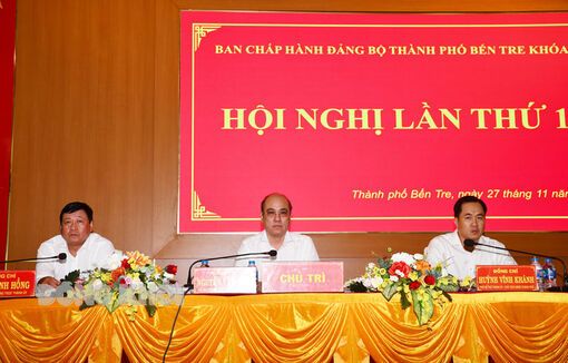 Hội nghị lần thứ 18 Ban Chấp hành Đảng bộ TP. Bến Tre