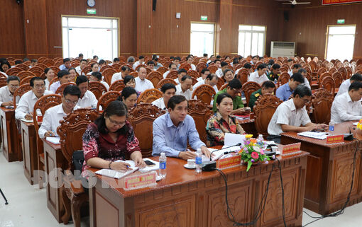 Huyện Mỏ Cày Nam tổng kết, đánh giá tình hình thực hiện Nghị quyết Huyện ủy năm 2023