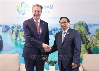 Thủ tướng Chính phủ Phạm Minh Chính tiếp Chủ tịch WEF và Tổng giám đốc HSBC