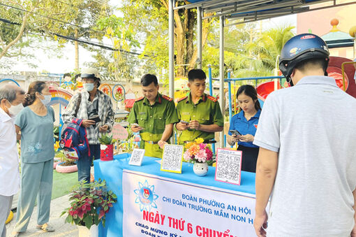 TP. Bến Tre tích cực hoàn thành chỉ tiêu thu nhận, kích hoạt tài khoản định danh điện tử