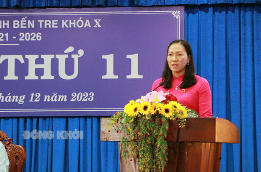 Thông báo kết quả Kỳ họp thứ 6, Quốc hội khóa XV tại Kỳ họp thứ 11 HĐND tỉnh Bến Tre