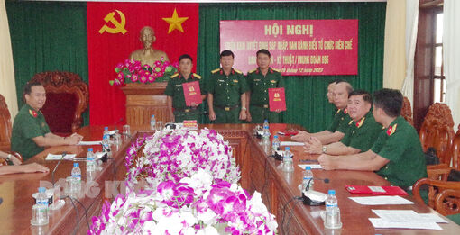 Triển khai quyết định sáp nhập Ban Hậu cần - Ban Kỹ thuật thuộc Trung đoàn Bộ binh 895 Triển khai quyết định sáp nhập Ban Hậu cần - Ban Kỹ thuật thuộc Trung đoàn Bộ binh 895