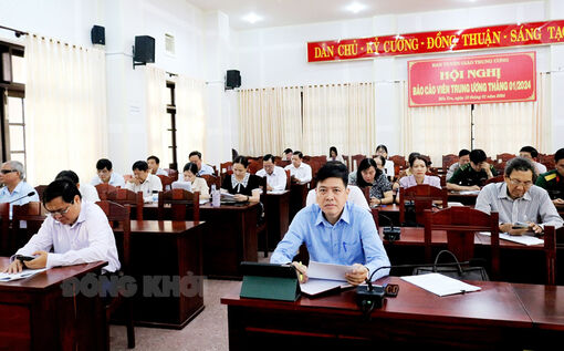 Hội nghị báo cáo viên trực tuyến toàn quốc tháng 1-2024