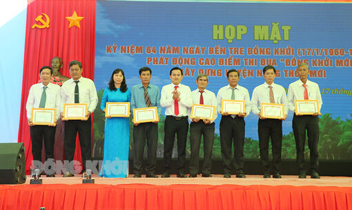 Họp mặt kỷ niệm 64 năm Ngày Bến Tre Đồng khởi (17-1-1960 - 17-1-2024)