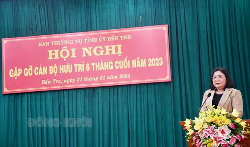 Ban Thường vụ Tỉnh ủy gặp gỡ cán bộ hưu trí cuối năm 2023